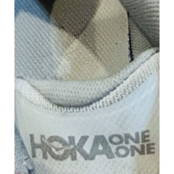 Hoka One One W Bondi 7 Womens Size 9.5 Gray Peach Running Shoes Sneakers Cushion - Picture 4 of 16